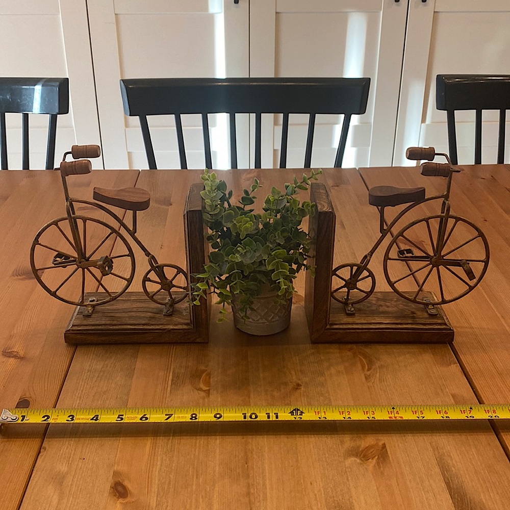 2 Vintage Bike Bookends